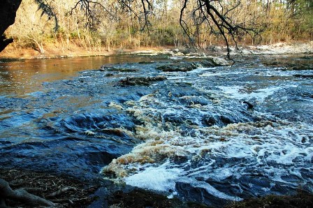 Big Shoals white water rapids in Florida