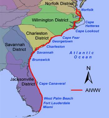 intracoastal waterway map