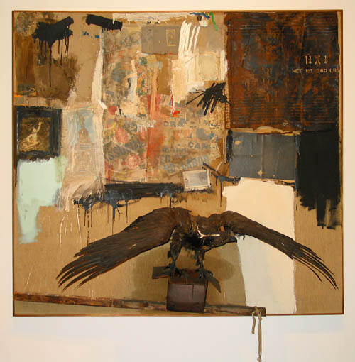 Robert Rauschenberg, Canyon, Combine on canvas, 1959