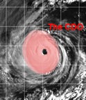 small cdo photo of the eye of a hurricane