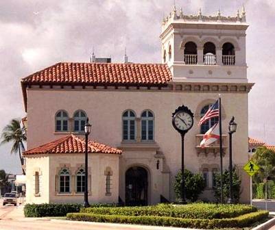 1926 PALM BEACH CITY HALL designed by Addison Mizner